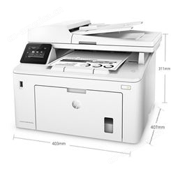 HP惠普M227黑白激光复印扫描传真有线无线自动双面四合一打印机