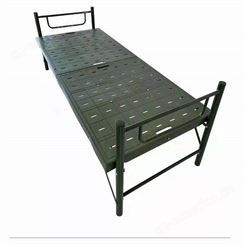钢塑行军床 便携式午睡床 吹塑单人床