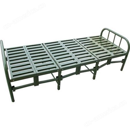 野营行军床 二折钢塑折叠床 便携式折 叠床