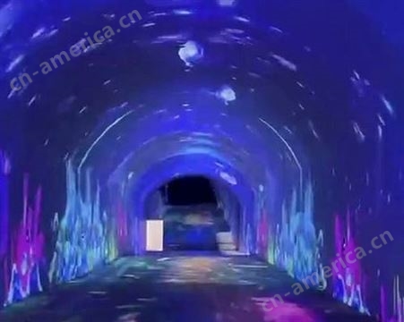 盈飞翔科技 隧道 走廊 全息投影 沉浸式光影景观效果
